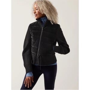 Athleta Hanover Hybrid Jacket NWT LARGE BLACK
